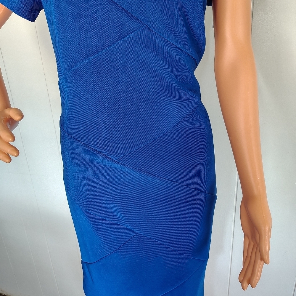 AB Studio Dress Color Blue  Size 8 - Picture 6 of 10